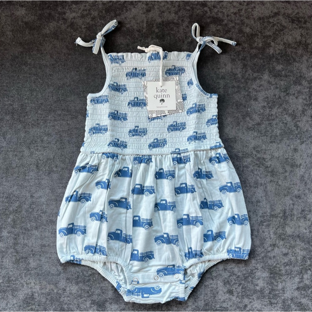 NWT Kate Quinn Smocked Tie Bubble Size 2T